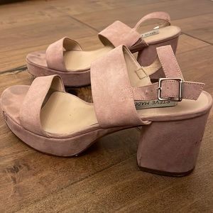 Pink Steve Madden Platform Sandal Heels (9.5)